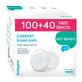 BabyOno, discos de lactancia, Comfort, 100 piezas + 40 piezas gratis