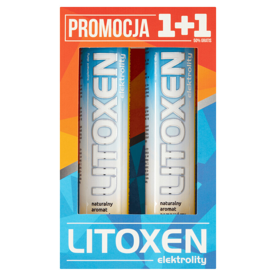 Litoxen Elektrolity, goût orange, 2 x 20 comprimés effervescents CONDITIONNEMENT CONTAMINÉ