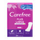 Compresas sanitarias Carefree, adem&#225;s de aroma grande de aloe vera, 48 piezas