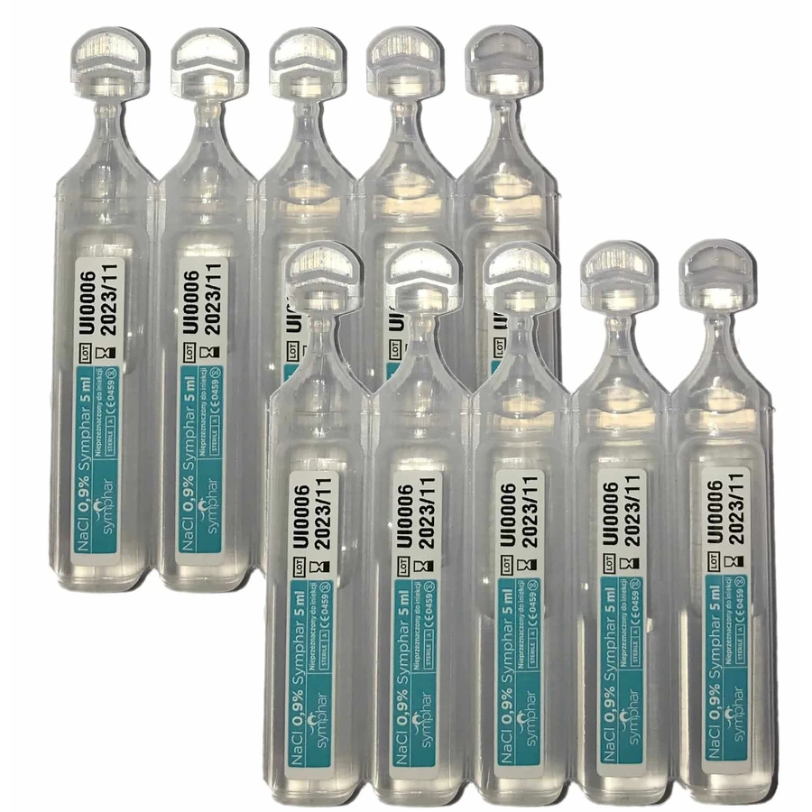 Symphar, NaCl 0,9 % physiologische Lösung, Ampullen, 50 x 5 ml