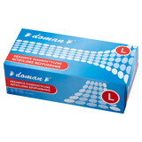 Doman, nitrile gloves, non sterile, powder free, blue, size L, 100 pieces