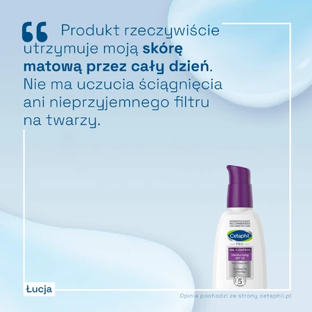 Cetaphil PRO Oil Control, feuchtigkeitsspendende und mattierende Creme, zu Akne neigende Haut, SPF 30, 118 ml