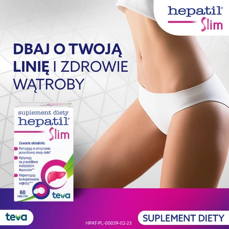 Hepatil Slim, 60 comprimidos