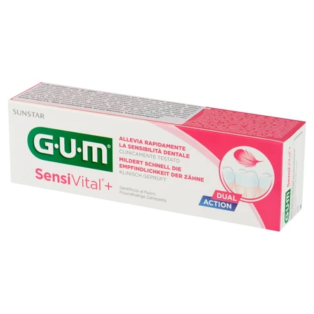 Sunstar Gum SensiVital+, pasta dentífrica para dientes sensibles, 75 ml