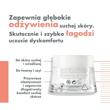 Avene Les Essentiels, nährende revitalisierende Creme, empfindliche und trockene Haut, 50 ml