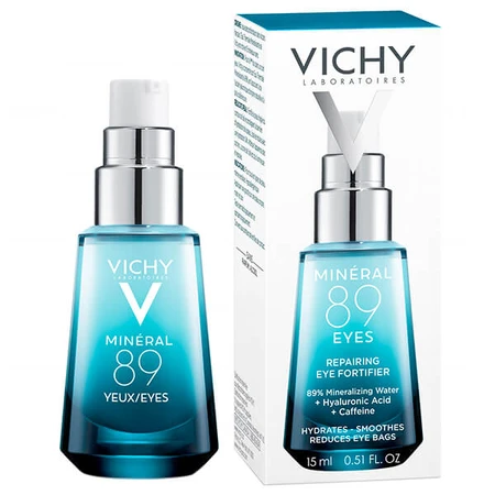 Vichy Mineral 89 Eyes, crème réparatrice pour les yeux, 15 ml
