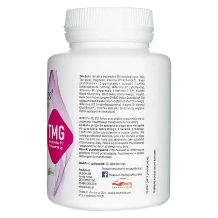 Aliness Complejo vitamínico B B-50 Metil TMG Plus, 100 cápsulas vegetales