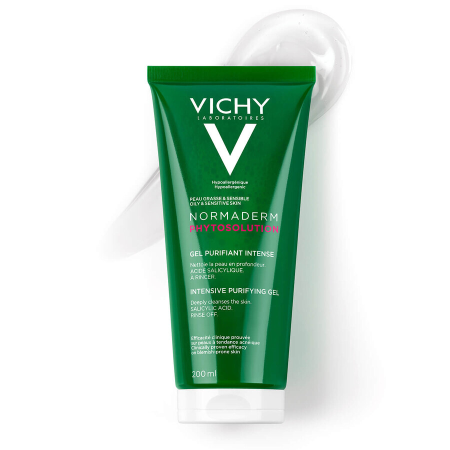 Vichy Normaderm Phytosolution, gel de limpieza profunda, 200 ml Vichy Normaderm Phytosolution, gel de limpieza profunda, 200 ml