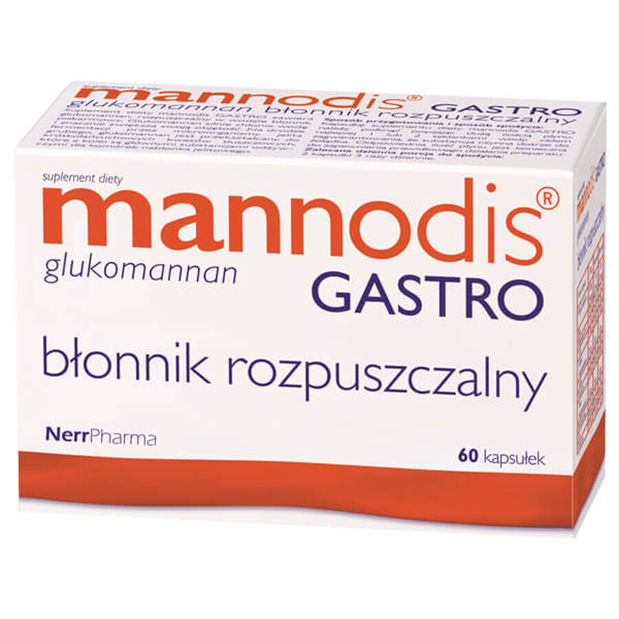 Mannodis Gastro, 60 cápsulas duras