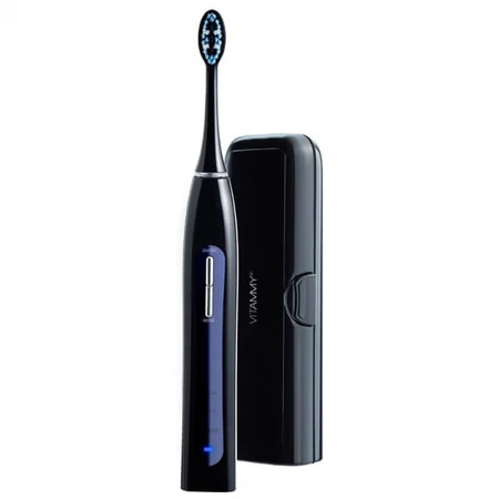 Vitammy Pearl+, cepillo de dientes sónico, noire + estuche, 1 pieza