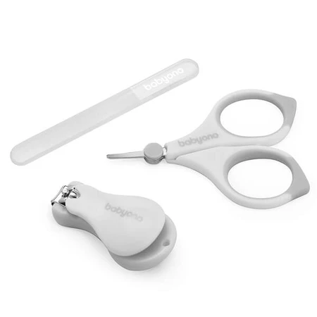 BabyOno, set de cuidado de uñas para niños y bebés, blanco, 398/03