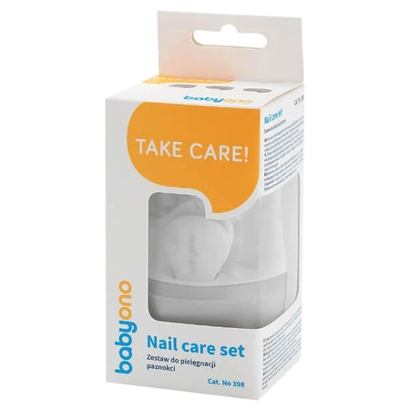 BabyOno, set de cuidado de uñas para niños y bebés, blanco, 398/03