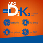 ApoD3 2000 UI + K2, 30 capsule A breve scadenza ApoD3 2000 UI + K2, 30 capsule A breve scadenza