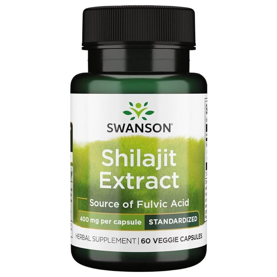 Swanson Shilajit Extract, mumio, 60 vegetarian capsules