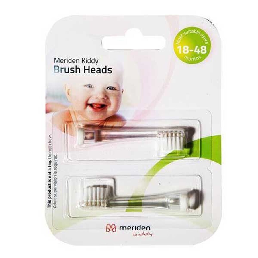 Boutique Meriden Kiddy, embouts de brosse à dents sonique pour enfants, 18-48 mois, 2 pièces Meriden Kiddy, embouts de brosse à dents sonique pour enfants, 18-48 mois, 2 pièces