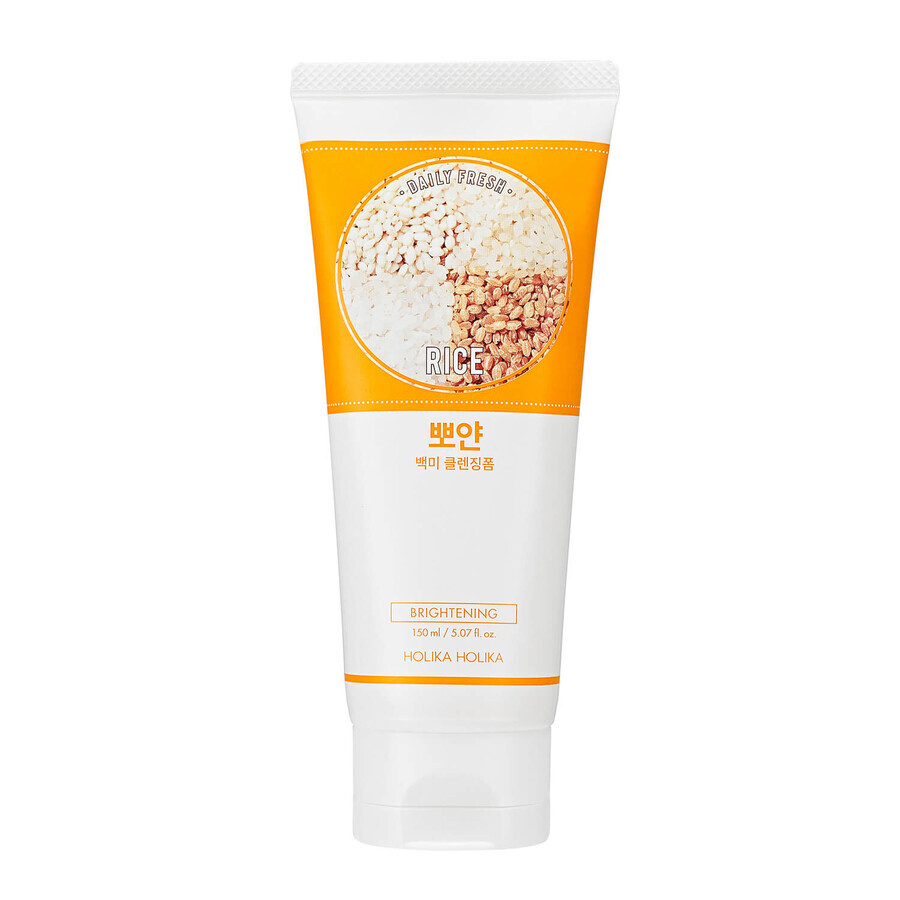 Shop Holika Holika Daily Fresh Rice Cleansing Foam, aufhellender Reinigungsschaum für das Gesicht, 150 ml Holika Holika Daily Fresh Rice Cleansing Foam, aufhellender Reinigungsschaum für das Gesicht, 150 ml