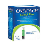 One Touch Select Plus, test strips for glucometer, 50 strips