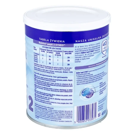 Bebilon Pepti 2 Syneo Powdered Milk, After 6 Months, 400 g, Nutricia