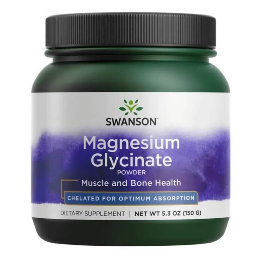 Boutique Swanson Magnesium Glycinate Powder, chélate de magnésium, 150 g Swanson Magnesium Glycinate Powder, chélate de magnésium, 150 g