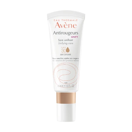 Avene Antirougeurs Unify, kleur-avondverzorging, gevoelige en rode huid, SPF 30, 40 ml
