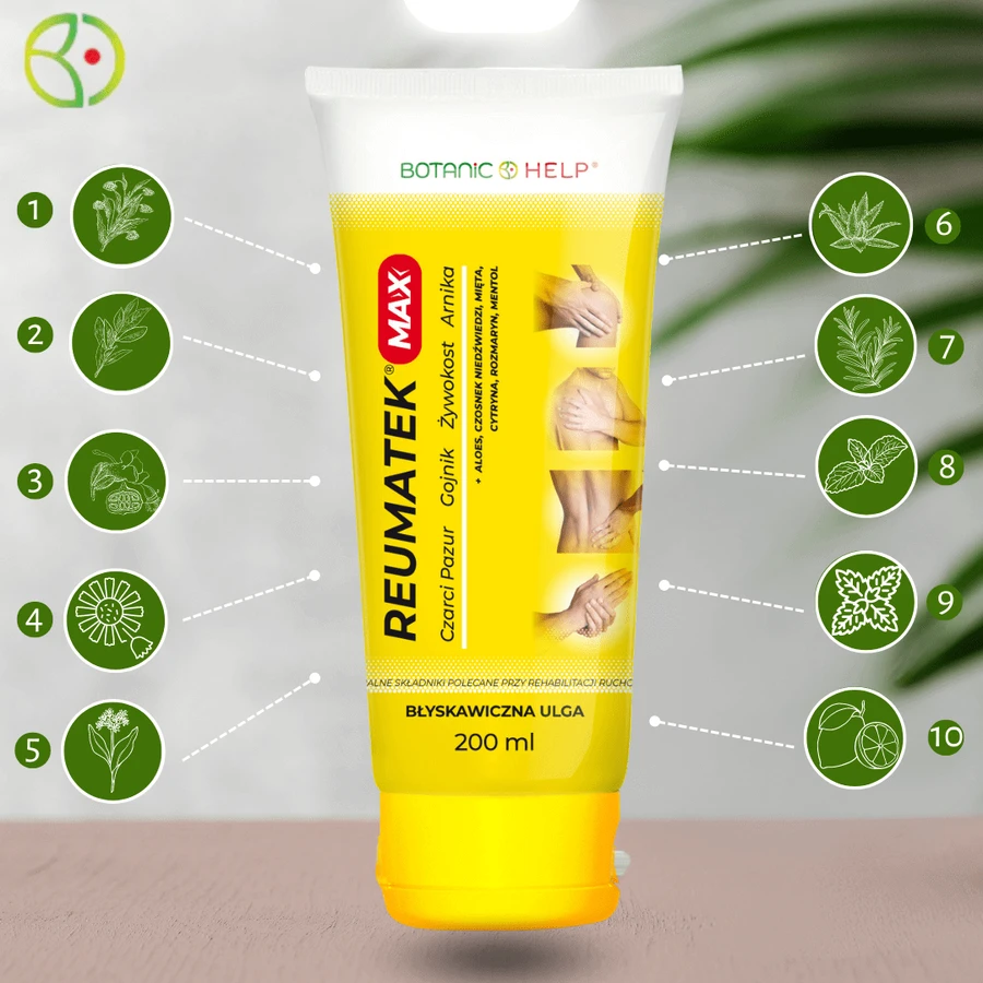 Botanic Help Reumatek Max, massage gel, 200 ml