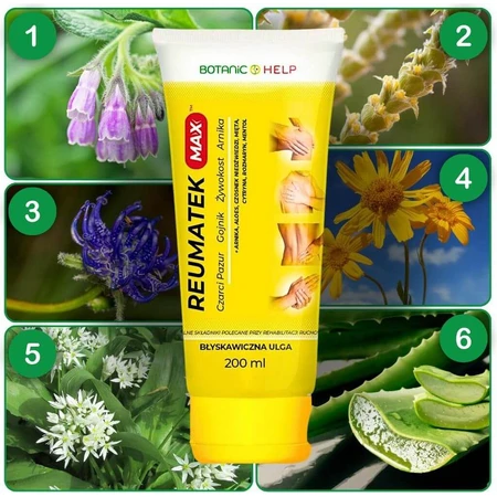 Botanic Help Reumatek Max, massage gel, 200 ml