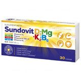 Sundovit D3 + Mg + K2 + B6, 30 compresse DATA SCORTA
