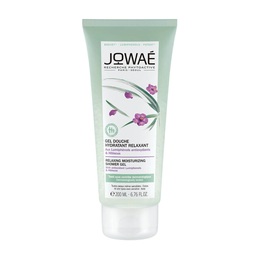 Jowae, gel de ducha relajante e hidratante con hibisco, 200 ml