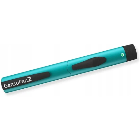 GensuPen 2, automatic insulin injector, turquoise
