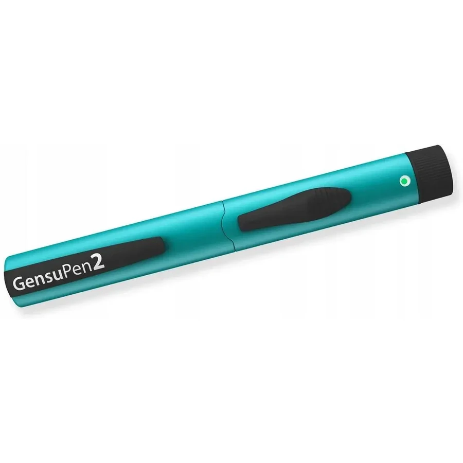 GensuPen 2, automatic insulin injector, turquoise
