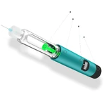 GensuPen 2, automatic insulin injector, turquoise