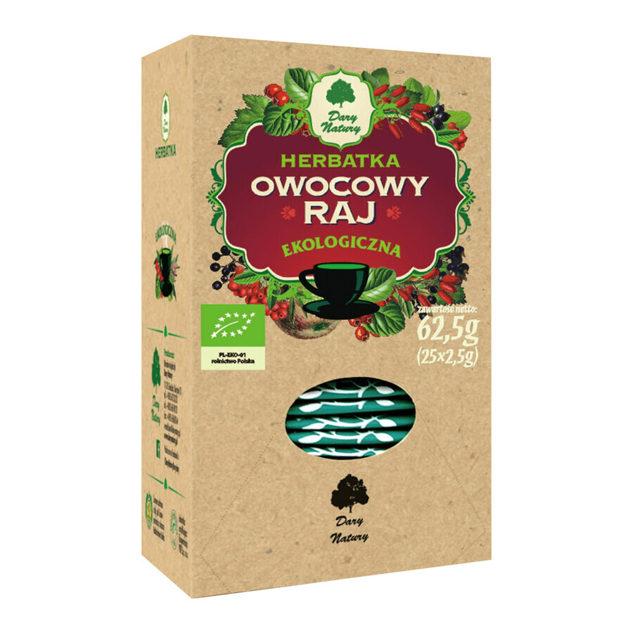 Buy Dary Natury Owocowy Raj, organic tea, 2.5 gx 25 sachets Dary Natury Owocowy Raj, organic tea, 2.5 gx 25 sachets
