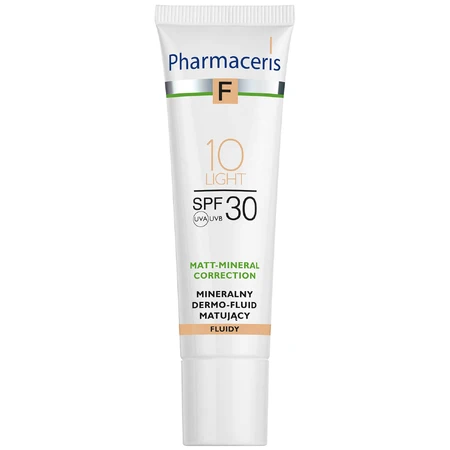 Pharmaceris F Matt-Mineral-Correction, mattierendes Fluid 10 Light SPF 30, 30 ml