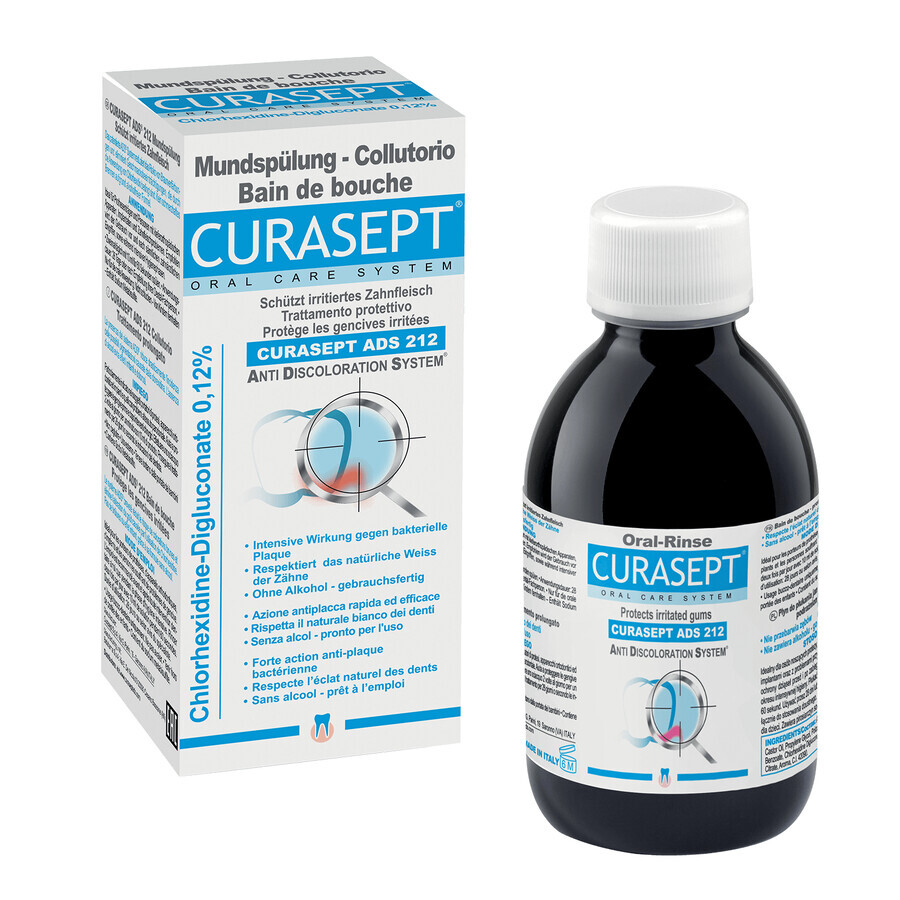 Buy Curasept ADS 212, mouthwash with chlorhexidine 0.12%, 200 ml Curasept ADS 212, mouthwash with chlorhexidine 0.12%, 200 ml