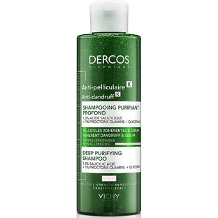 Vichy Dercos Anti Dandruff K, champú anticaspa, limpieza profunda, 250 ml
