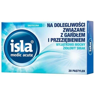 Isla Medic Acute, sabor a hierbas, 20 pastillas