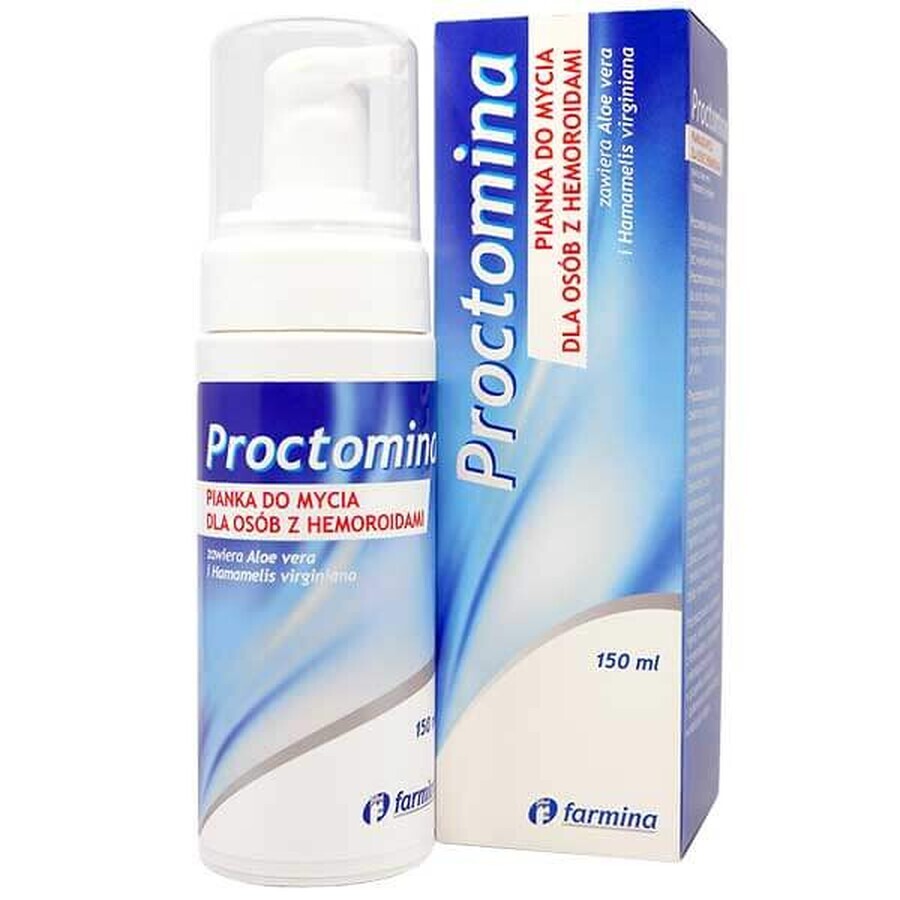 Proctomina, spumă de spălare pentru persoanele cu hemoroizi, 150 ml