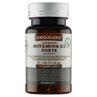 Singularis Superior Vitamine D3 Forte 4000 IE, 120 capsules