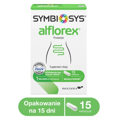 Symbiosys Alflorex, 15 capsules, Biocodex
