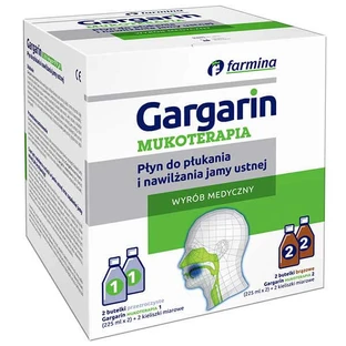 Gargarin Mucotherapy, mouthwash and oral moisturizer, 4 x 225 ml