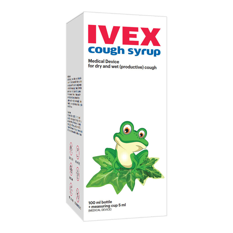 Buy Ivex dry and wet cough syrup 100 ml Ivex dry and wet cough syrup 100 ml