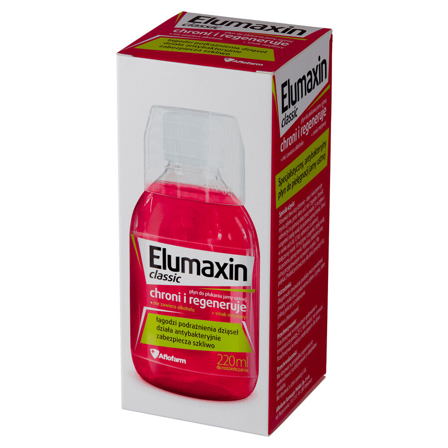 Elumaxin Classic, mondspoeling, bescherming en regeneratie, 220 ml