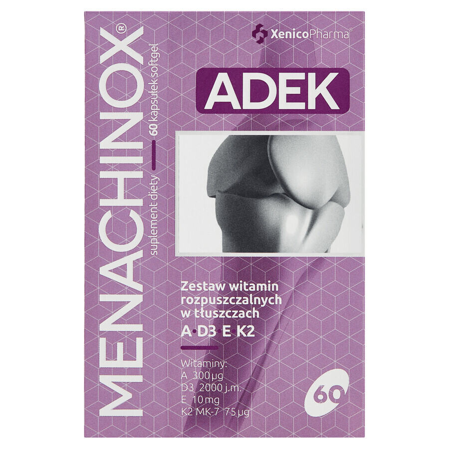Menachinox ADEK, 60 capsules