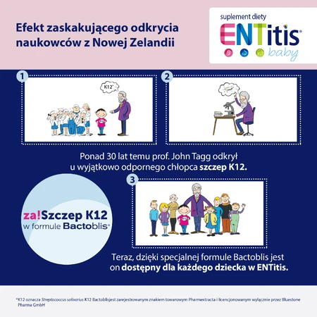 ENtitis Baby para bebés mayores de 6 meses y niños, sabor plátano, 30 sobres