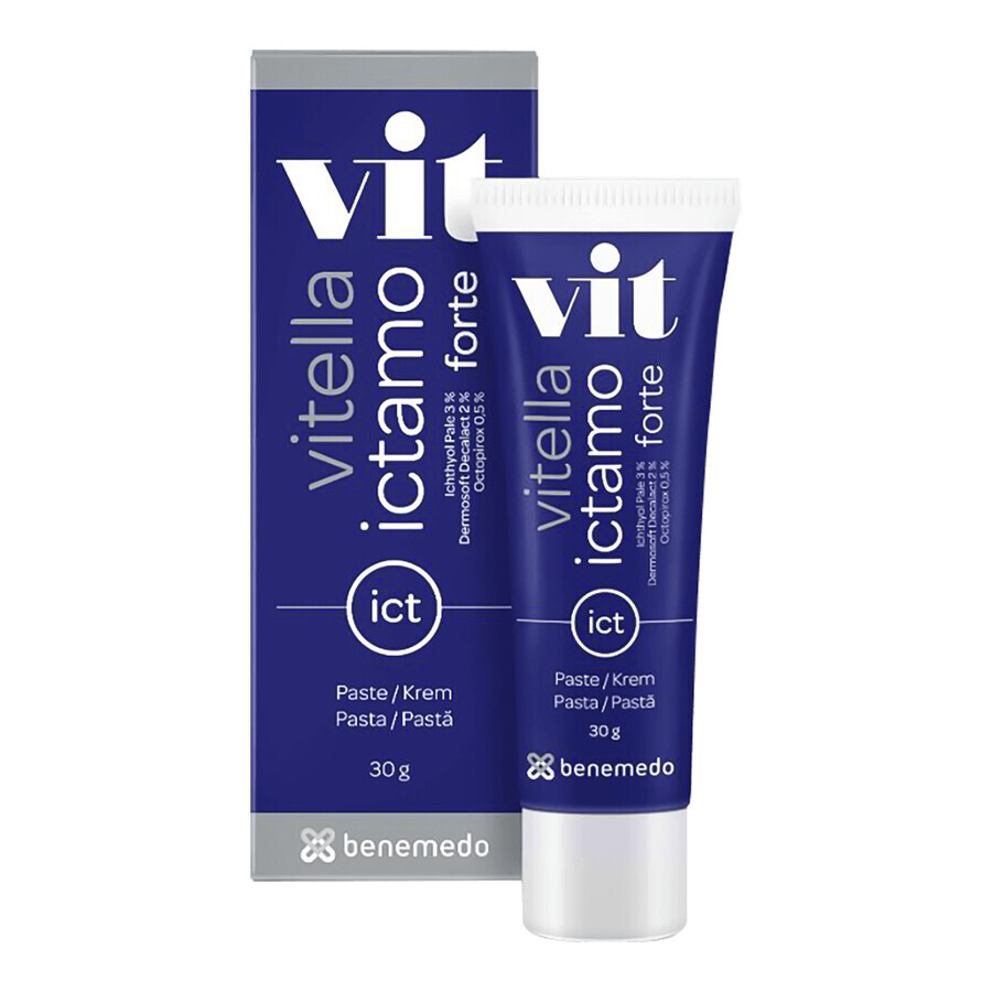 Acquista Vitella Ictamo Forte, crema per lesioni cutanee difficili, 30 g Vitella Ictamo Forte, crema per lesioni cutanee difficili, 30 g