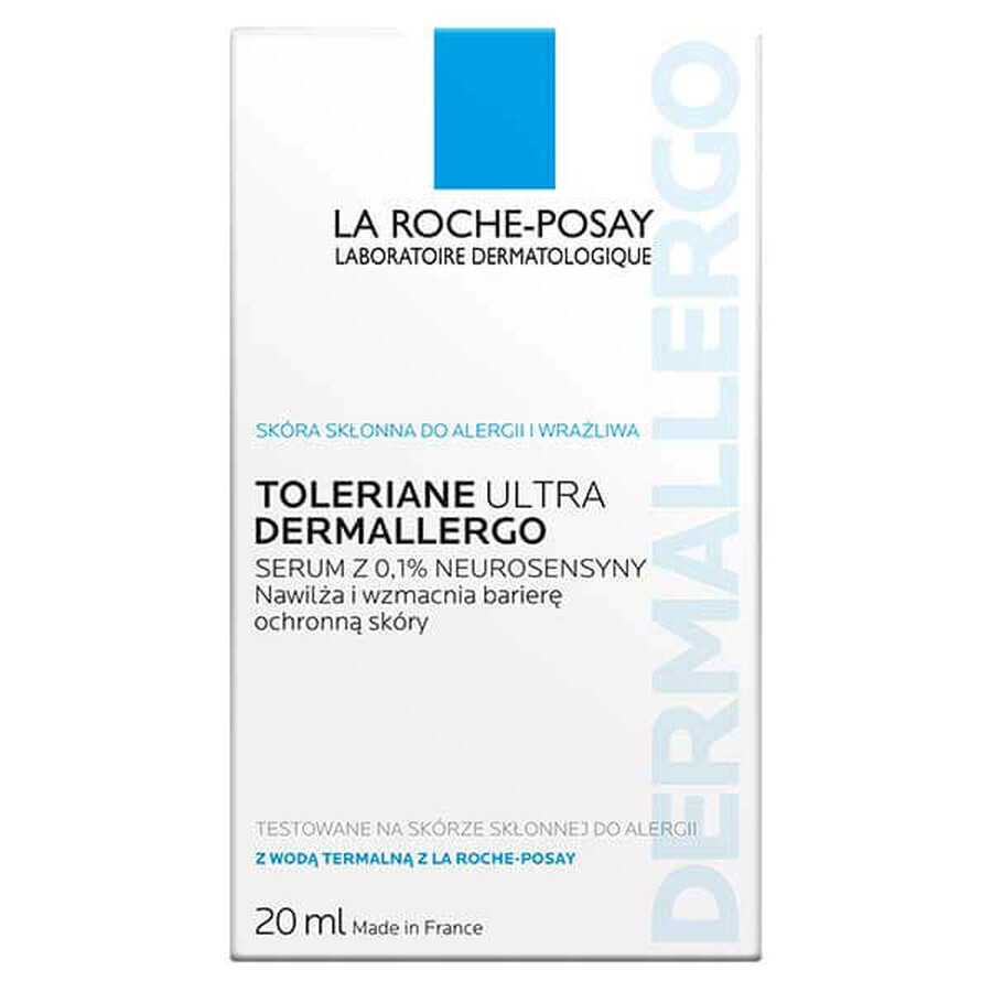 La Roche-Posay Toleriane Ultra Dermallergo, soothing moisturizing serum, sensitive and allergic skin, 20 ml