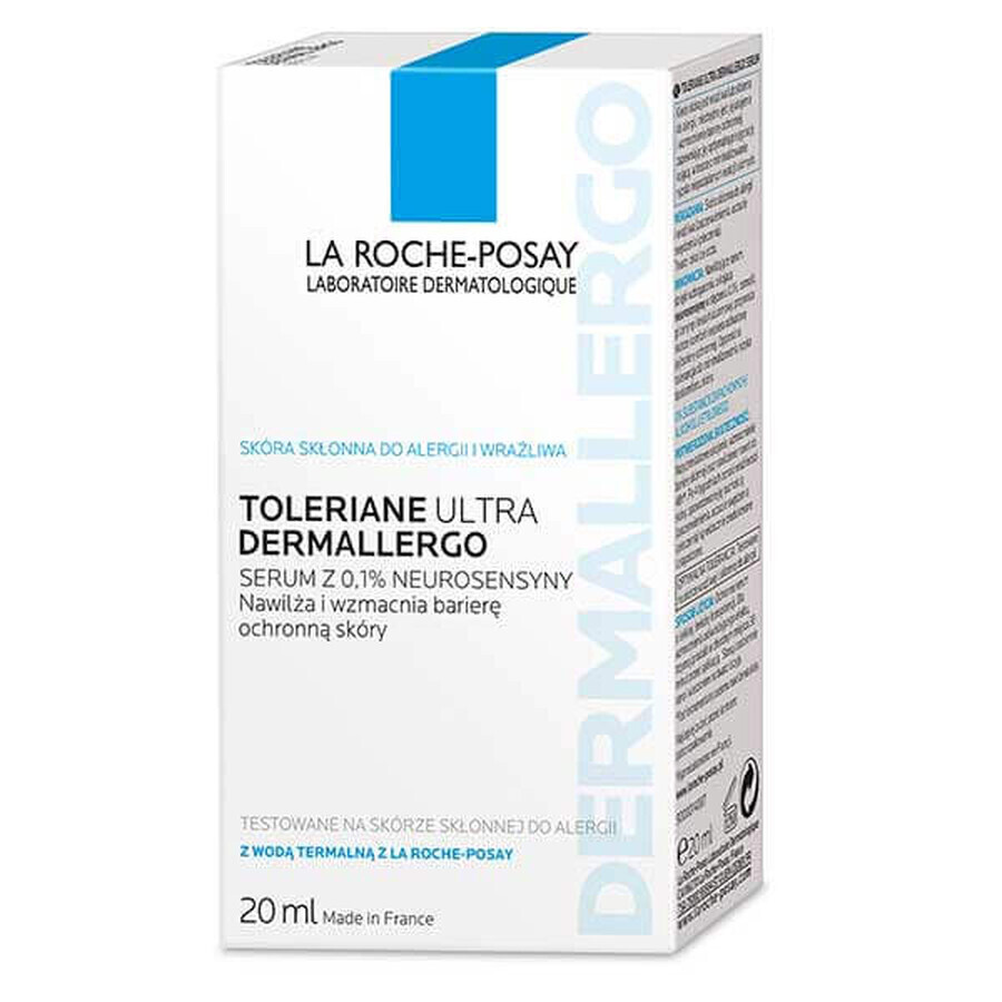 La Roche-Posay Toleriane Ultra Dermallergo, soothing moisturizing serum, sensitive and allergic skin, 20 ml