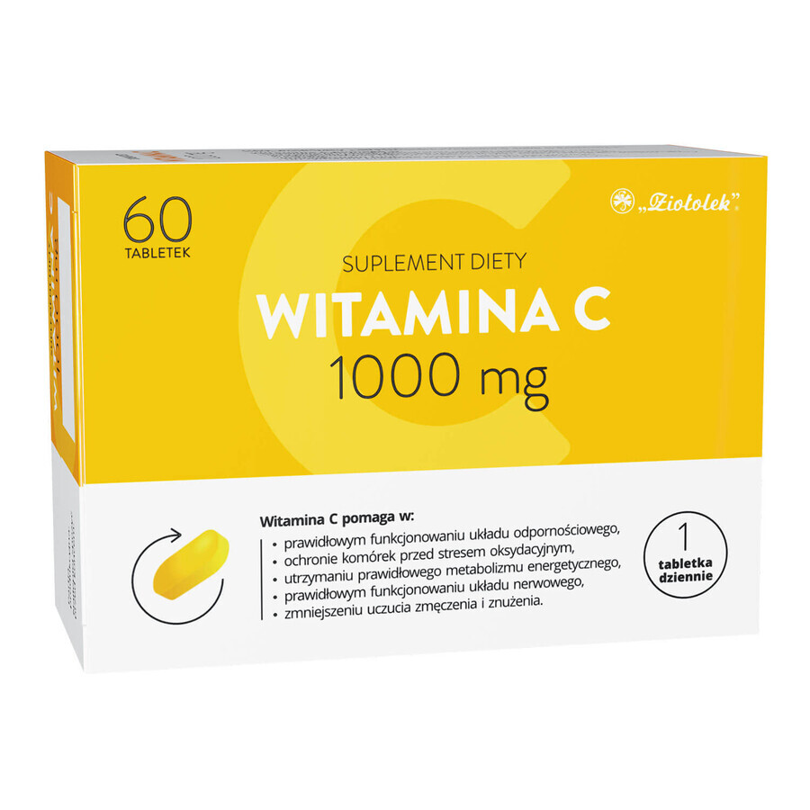 Ziołolek Vitamin C 1000 mg, 60 Tabletten VERUNREINIGTE VERPACKUNG