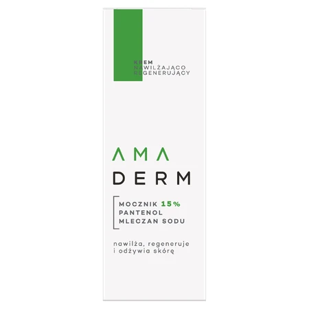 Amaderm Urea 15%, crème hydratante et régénérante, 50 ml