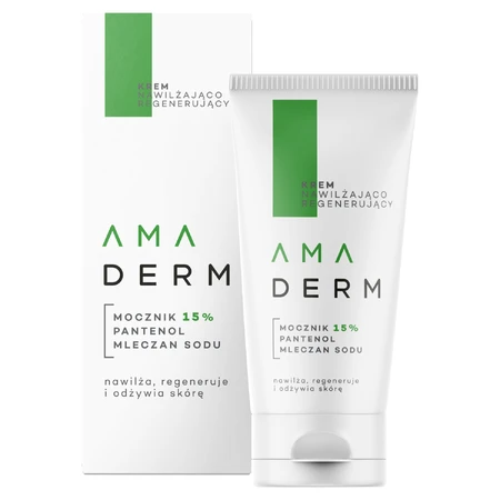 Amaderm Urea 15%, crème hydratante et régénérante, 50 ml